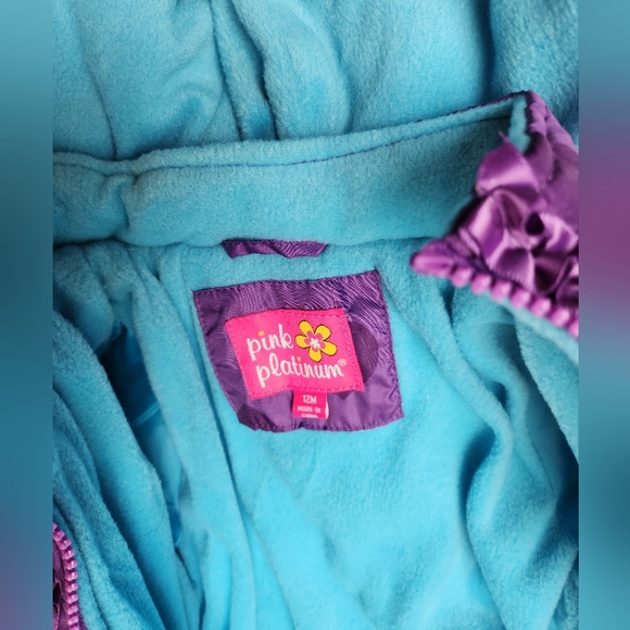 Pink Platinum Puffer Jacket - Picture 4 of 7